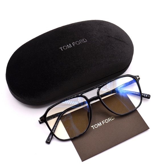 Tom Ford Other - TOM FORD TF5665-B 001 BLUE BLOCK SHINY BLACK AUTHENTIC EYEGLASSES FRAME
